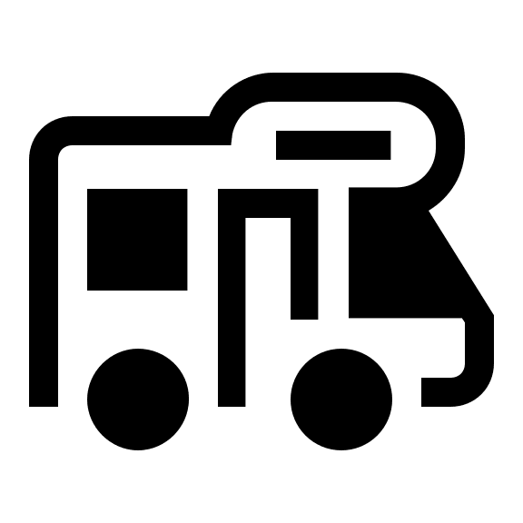 Campervan Vehicle (Solid) Free Open-Source SVG Icon (Clarity)