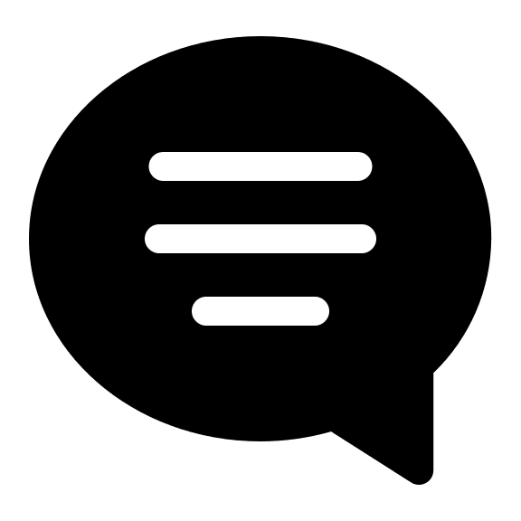 Solid Chat Bubble (Clarity) Free Open-Source SVG Icon (Clarity)