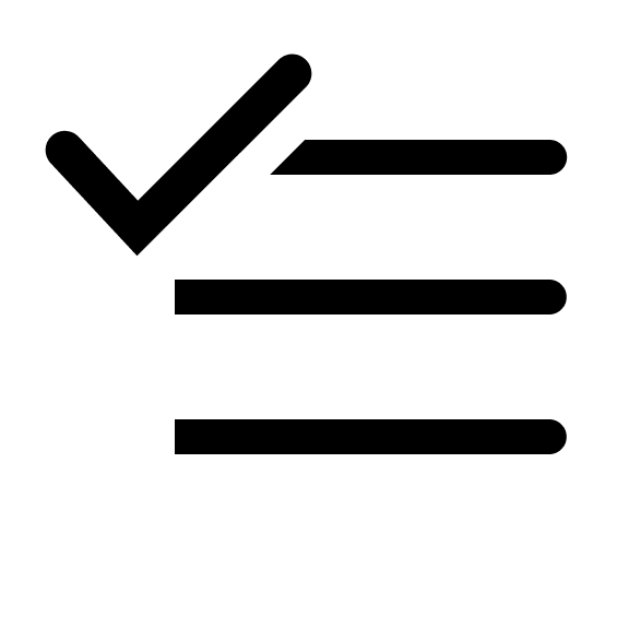 Checkbox List (Line) Free Open-Source SVG Icon (Clarity)