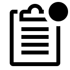 Badged Clipboard (Outline) Free Open-Source SVG Icon