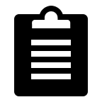 Clipboard Document (Solid) Free Open-Source SVG Icon