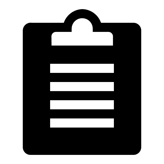 Clipboard Document (Solid) Free Open-Source SVG Icon (Clarity)