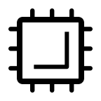 CPU Processor (Line) Free Open-Source SVG Icon