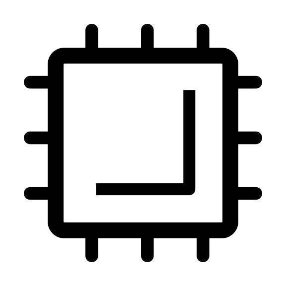 CPU Processor (Line) Free Open-Source SVG Icon (Clarity)