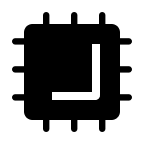 CPU Component (Solid) Free Open-Source SVG Icon