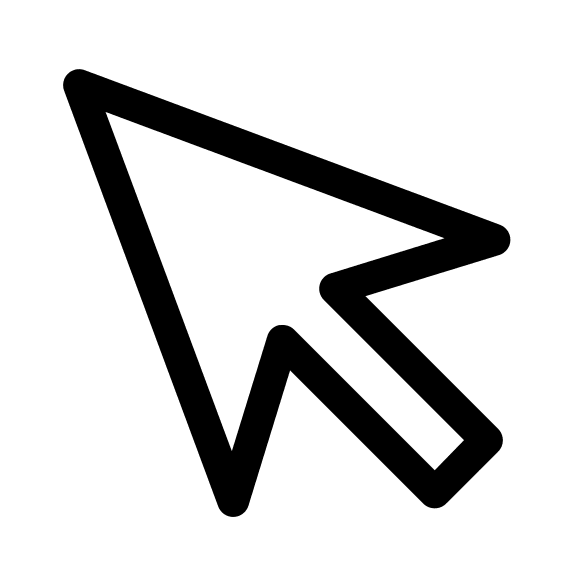 Arrow Cursor (Line) Free Open-Source SVG Icon (Clarity)