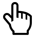 Hand Cursor Pointer (Line) Free Open-Source SVG Icon