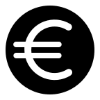 Euro Currency Symbol (Solid) Free Open-Source SVG Icon