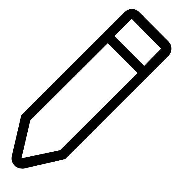 Pencil Drawing Tool (Line) Free Open-Source SVG Icon (Clarity)