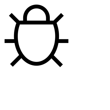 Bug Report Symbol Free Open-Source SVG Icon (Codicons)