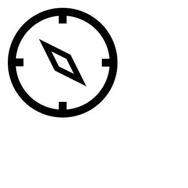 Compass Navigation Tool Free Open-Source SVG Icon (Codicons)