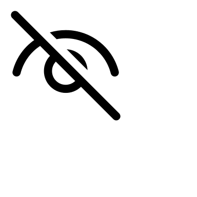 Closed Eye Symbol Free Open-Source SVG Icon (Codicons)