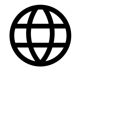 Globe Symbol Free Open-Source SVG Icon (Codicons)