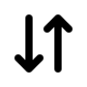 Downward and Upward Arrow Free Open-Source SVG Icon