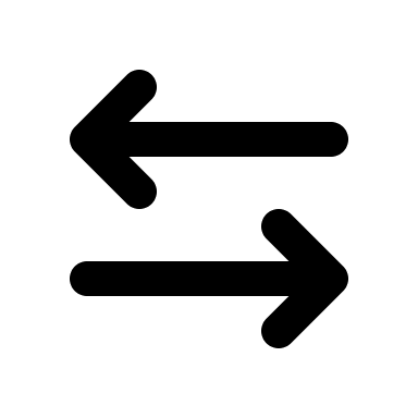 Left and Right Arrow Navigation Free Open-Source SVG Icon (coolicons)