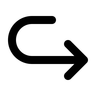 Undo Arrow Pointing Down Right (Cool Icons) Free Open-Source SVG Icon (coolicons)