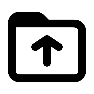 Folder Upload Action Free Open-Source SVG Icon (coolicons)