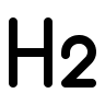 H2 Heading Text Free Open-Source SVG Icon