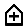 Home Alternative with Plus Sign Free Open-Source SVG Icon