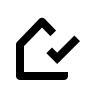 Home Checkmark Free Open-Source SVG Icon