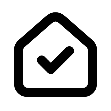 House Check Mark Free Open-Source SVG Icon (coolicons)