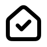 House Check Mark Free Open-Source SVG Icon