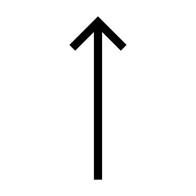 Long Up Arrow (Thin) Free Open-Source SVG Icon (coolicons)