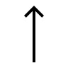 Long Up Arrow (Thin) Free Open-Source SVG Icon