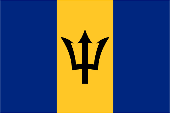 Barbados National Flag Free Open-Source SVG Icon (CoreUI Flags)