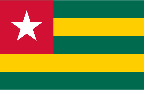 Togo National Flag Free Open-Source SVG Icon (CoreUI Flags)