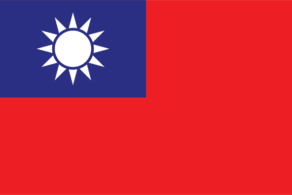 Taiwan Flag Free Open-Source SVG Icon (CoreUI Flags)