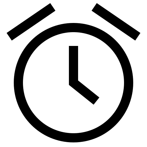 Alarm Clock Free Open-Source SVG Icon (CoreUI Free)