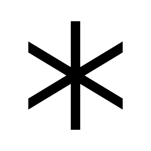 Asterisk Symbol Free Open-Source SVG Icon (CoreUI Free)