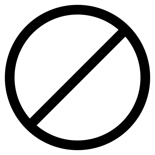 Ban Symbol Free Open-Source SVG Icon (CoreUI Free)