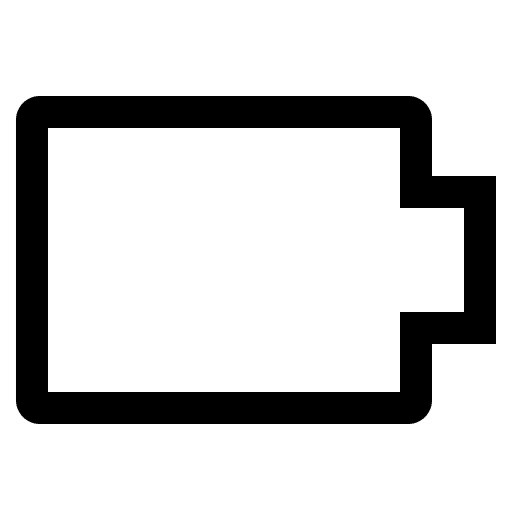 Battery Level Zero (CoreUI Free) Free Open-Source SVG Icon (CoreUI Free)