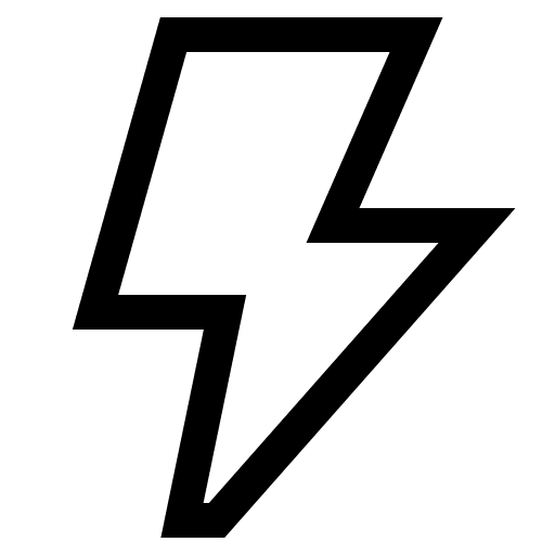 Lightning Bolt Symbol Free Open-Source SVG Icon (CoreUI Free)