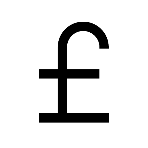 British Pound Currency Symbol Free Open-Source SVG Icon (CoreUI Free)