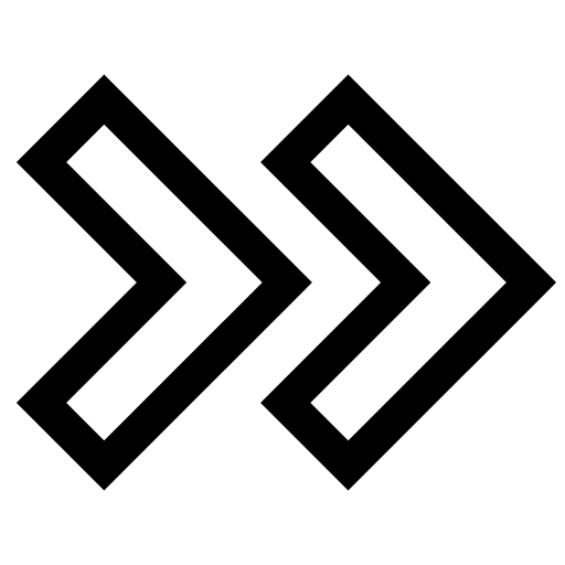 Double Right Chevron Arrow (CoreUI Free) Free Open-Source SVG Icon (CoreUI Free)