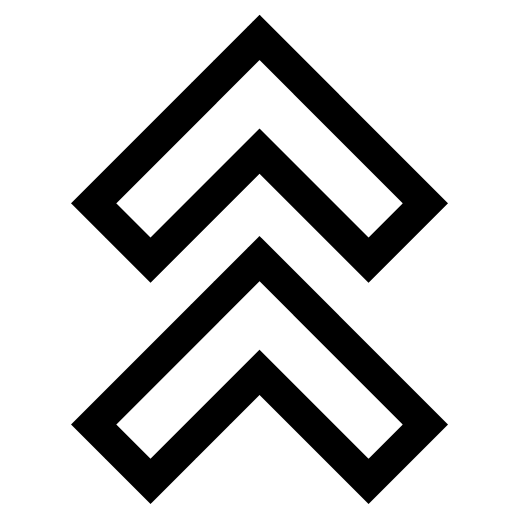 Double Chevron Up Arrow (CoreUI Free) Free Open-Source SVG Icon (CoreUI Free)