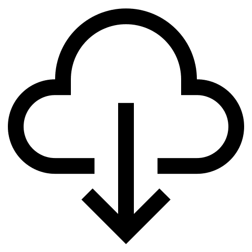 Cloud Download (CoreUI Free) Free Open-Source SVG Icon (CoreUI Free)