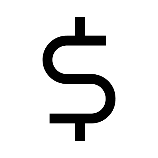 Dollar Currency Symbol Free Open-Source SVG Icon (CoreUI Free)