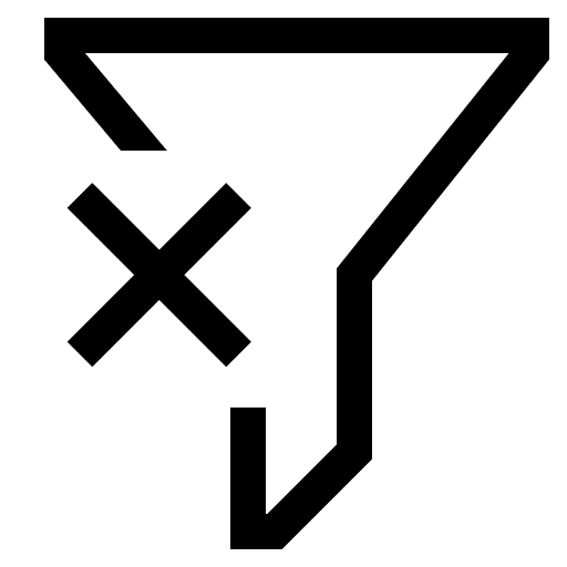 Filter Remove (CoreUI Free) Free Open-Source SVG Icon (CoreUI Free)