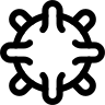 COVID-19 Virus Variant 2 Free Open-Source SVG Icon