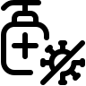 Virus Block Clean Bottle for Personal Hygiene (Covid Icons) Free Open-Source SVG Icon