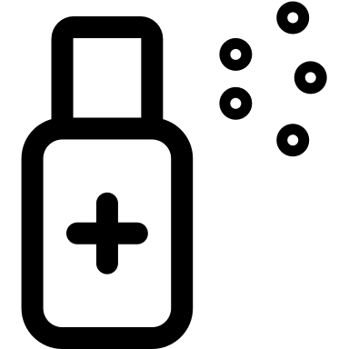 Hand Sanitizer Spray for Personal Hygiene Free Open-Source SVG Icon (Covid Icons)