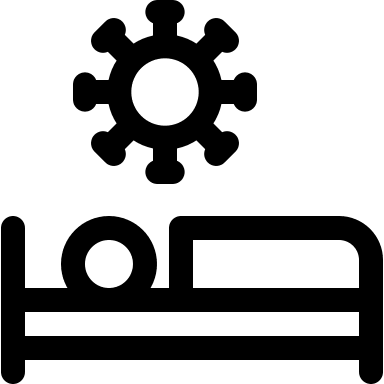 Quarantine Bed Space Free Open-Source SVG Icon (Covid Icons)