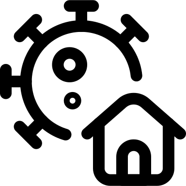 Quarantine Place House (Covid Icons) Free Open-Source SVG Icon (Covid Icons)