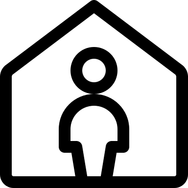 Self Lockdown Quarantine Location (Filled) Free Open-Source SVG Icon (Covid Icons)