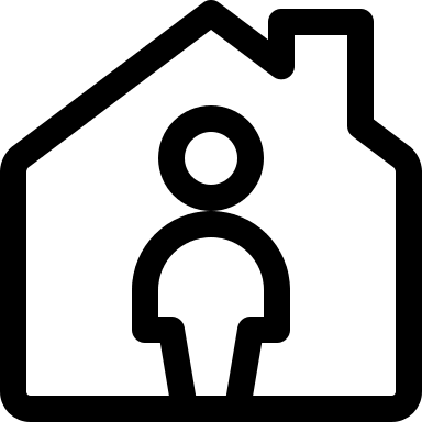 Self Lockdown Quarantine Location (Covid Icons) Free Open-Source SVG Icon (Covid Icons)