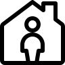 Self Lockdown Quarantine Location (Covid Icons) Free Open-Source SVG Icon